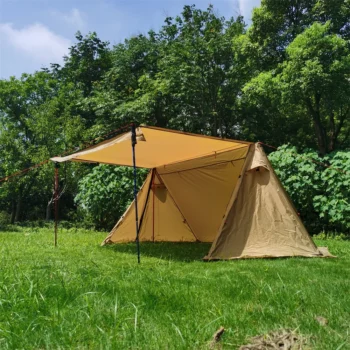 Ultralight 2 Person Camping Tent Shelter Awning Oudoor Rainfly Tarp Tent Survival Bungalow Tent Outdoor Camping Equipment
