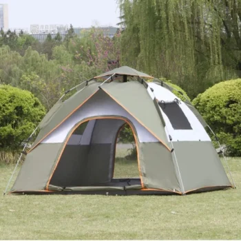 3-4 Person Automatic Camping Tent Quick Open Full-automatic Outdoor Tent Waterproof And UV Resistant Family Travel Beach Tent